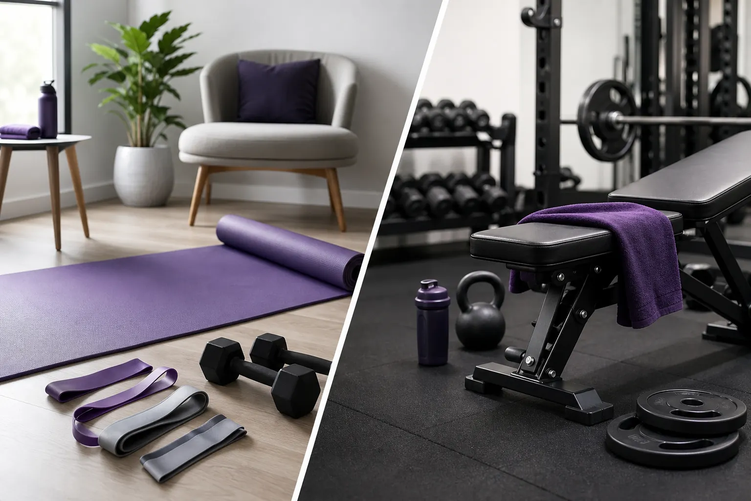 Custom home and gym workout plan equipment
