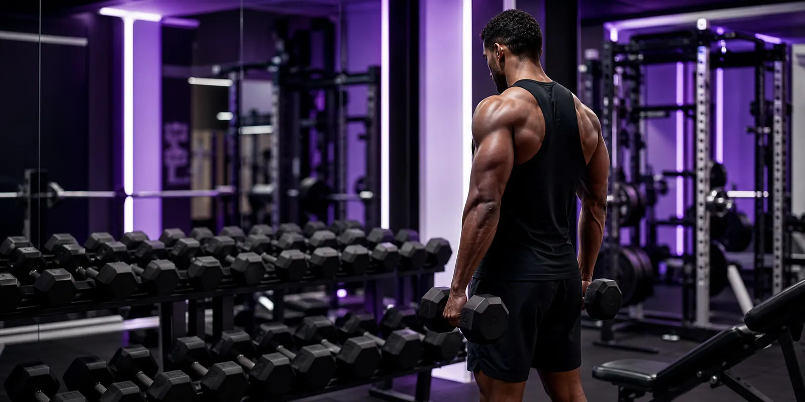 Strength training equipment for muscle building coaching