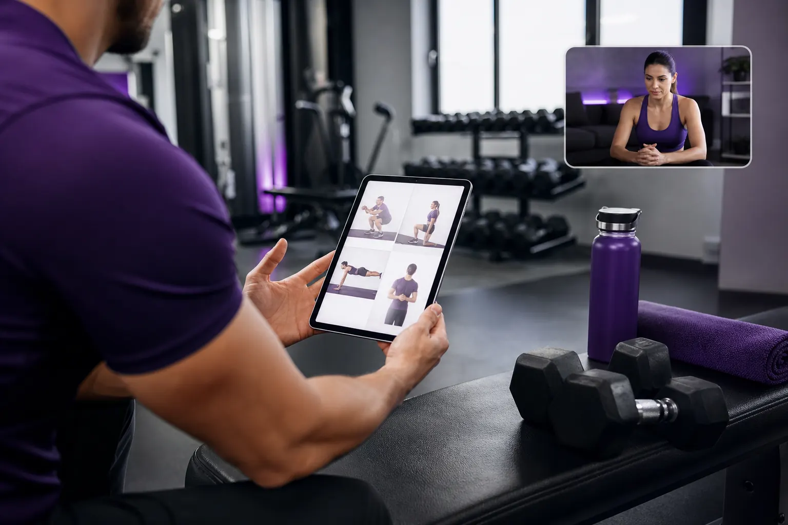 Online personal coaching with workout planning