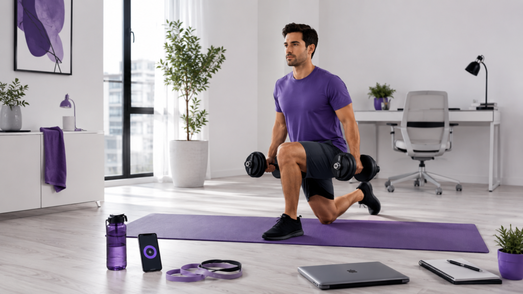 Weight loss workout plan for a busy professional training at home